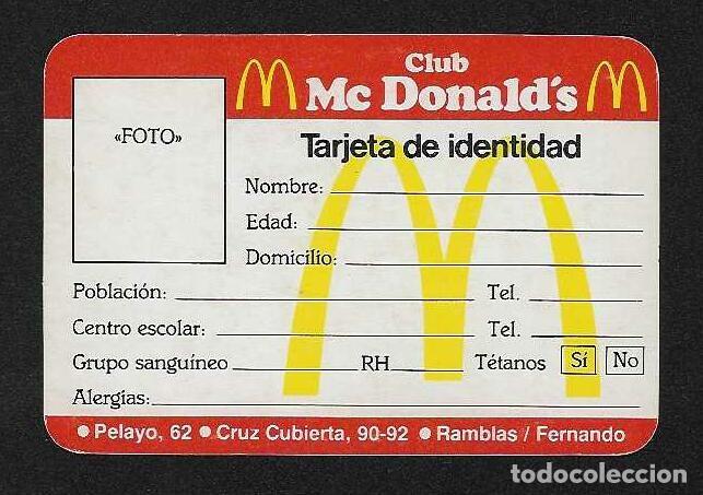 Coleccionismo calendarios: CALENDARIO DE BOLSILLO A&Ntilde;O 1984 CLUB MC DONALD'S - VER FOTO REVERSO