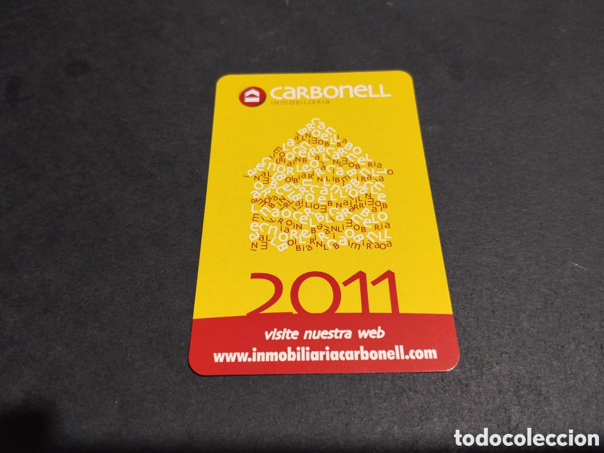 Coleccionismo calendarios: Calendario Fournier Carbonell inmobiliaria 2011