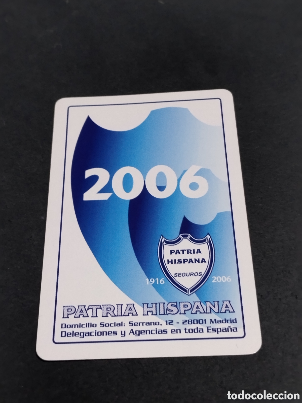 Coleccionismo calendarios: Calendario Fournier patria hispana seguros 2006