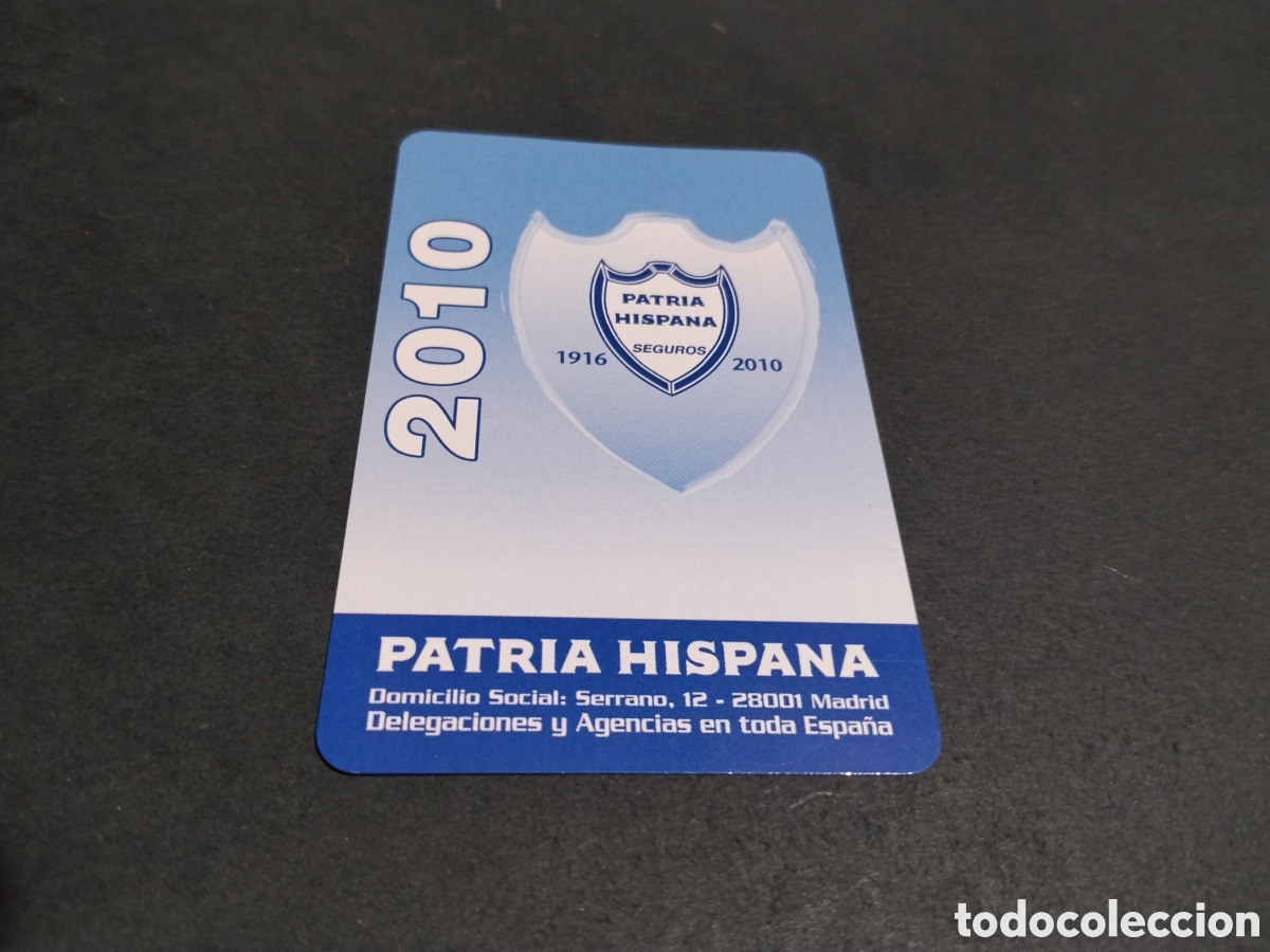 Coleccionismo calendarios: Calendario Fournier patria hispana seguros 2010