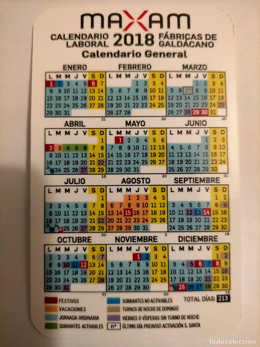 Coleccionismo calendarios: Calendario maxam 2018