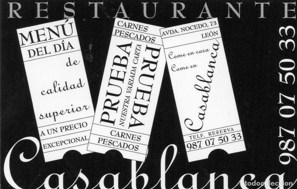 Coleccionismo calendarios: Calendario de Publicidad 2006 - RESTAURANTE CASABLANCA