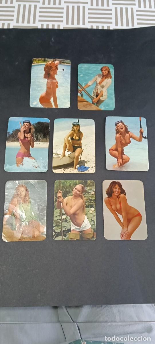 Coleccionismo calendarios: Lote 8 Calendarios de Bolsillo A&ntilde;os 1975-1976 - Chicas / Erotismo Vintage / Publicidad &Eacute;poca