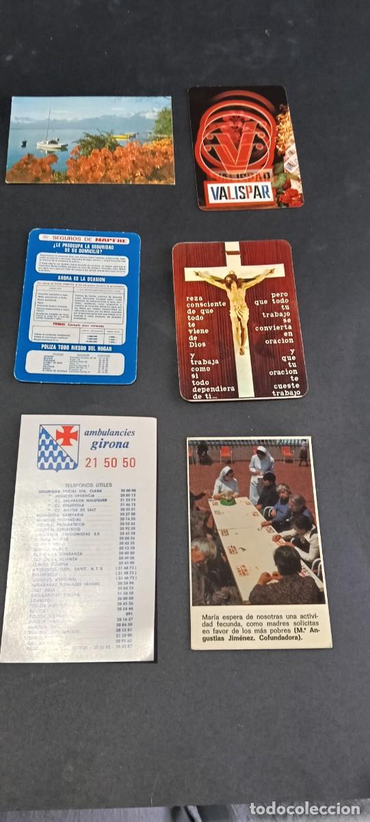 Coleccionismo calendarios: Lote 6 Calendarios de Bolsillo A&ntilde;os 1980-1981 - Religiosos / Paisaje / Publicidad Vintage