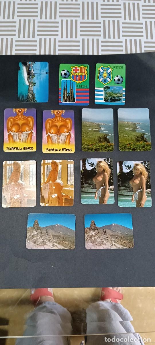 Coleccionismo calendarios: Lote de 11 calendarios de bolsillo a&ntilde;o 1993-94 - F&uacute;tbol, er&oacute;ticos y paisajes del bar films d'Olot