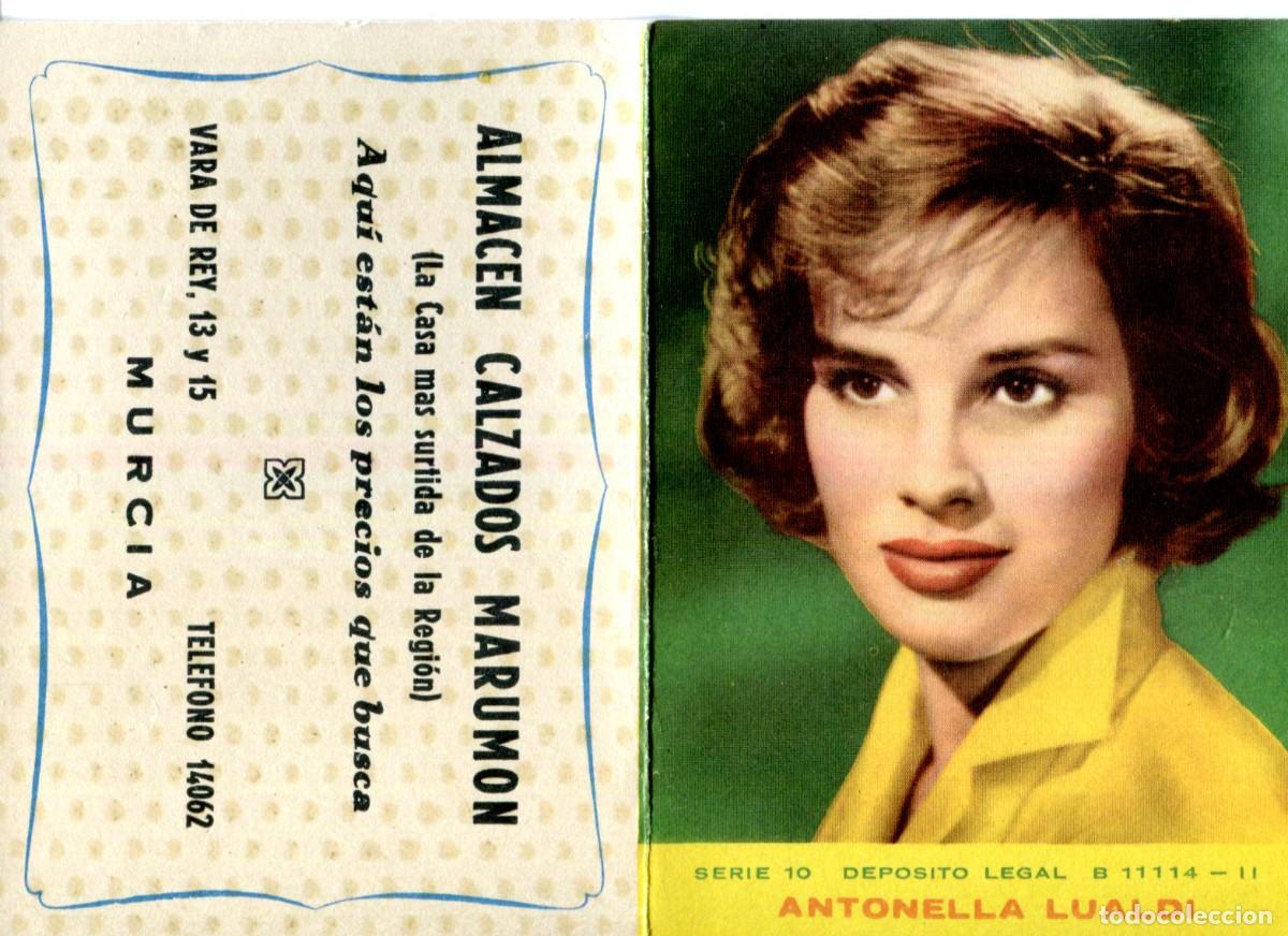Collectables Calendars: CALENDARIO CINE ARTISTA ANTONELLA LUALDI. ACTRIZ DE CINE ALMACEN CALZADOS MARUMON S A&Ntilde;O 1961