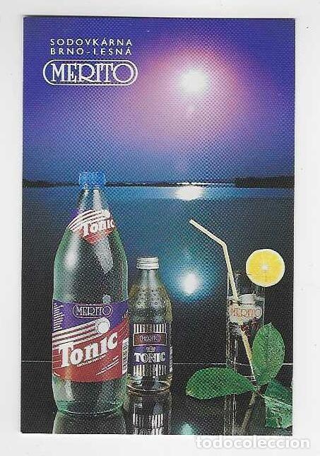 Coleccionismo calendarios: CALENDARIO BOLSILLO DE REP&Uacute;BLICA CHECA A&Ntilde;O 1995 BEBIDAS - MERITO TONIC - VER FOTO REVERSO