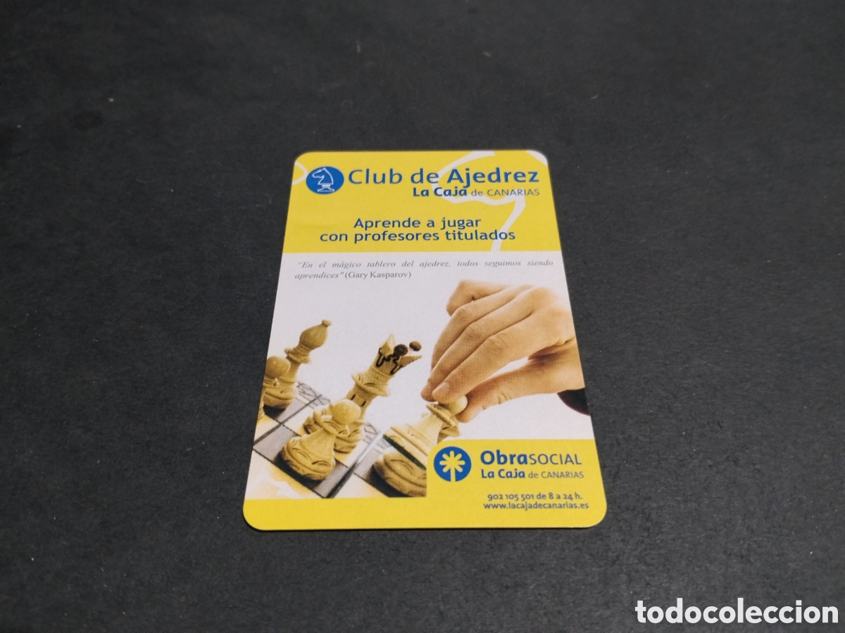 Coleccionismo calendarios: Calendario Fournier club de ajedrez La Caja de Canarias 2010