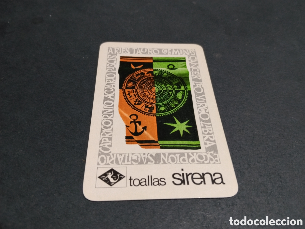 Coleccionismo calendarios: Calendario Fournier toallas SIRENA 1968