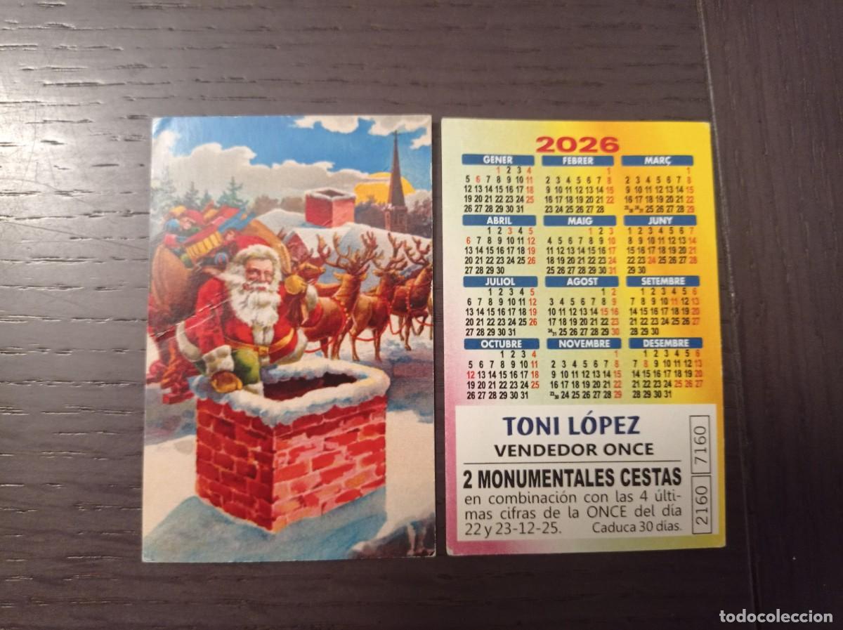 Coleccionismo calendarios: CALENDARIO PUBLICITARIO. TONI LOPEZ. VENDEDOR ONCE. A&Ntilde;O 2026