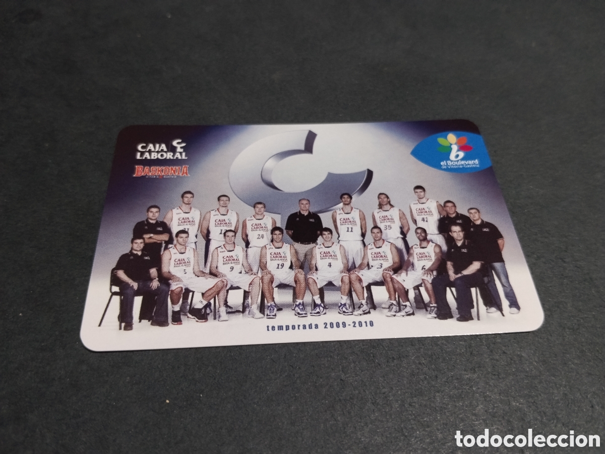Coleccionismo calendarios: Calendario Fournier Caja Laboral baloncesto Baskonia 2010