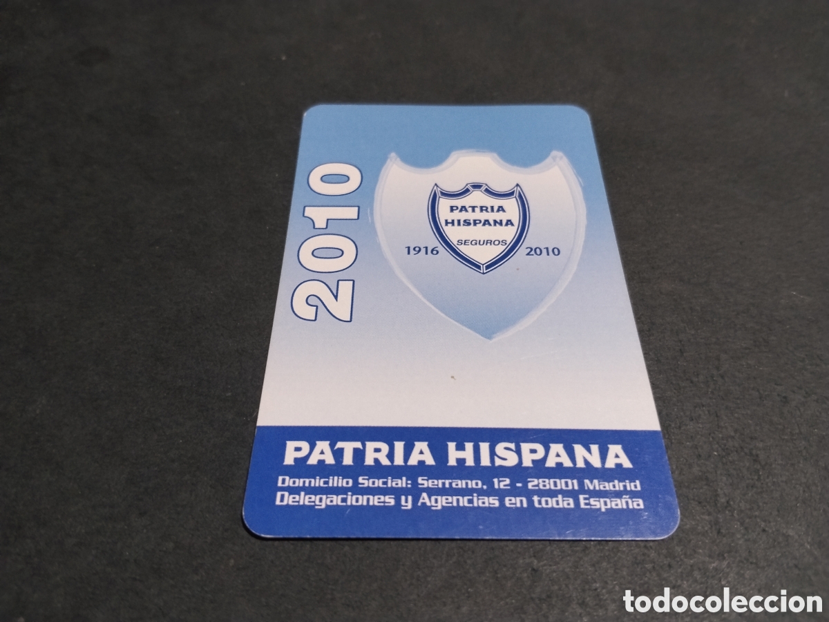 Coleccionismo calendarios: Calendario Fournier patria hispana seguros 2010