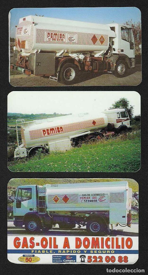 Coleccionismo calendarios: 3 CALENDARIOS DE BOLSILLO A&Ntilde;OS 1993 - 1995 CAMIONES - PEMISA - MIERES (ASTURIAS - VER FOTO REVERSOS