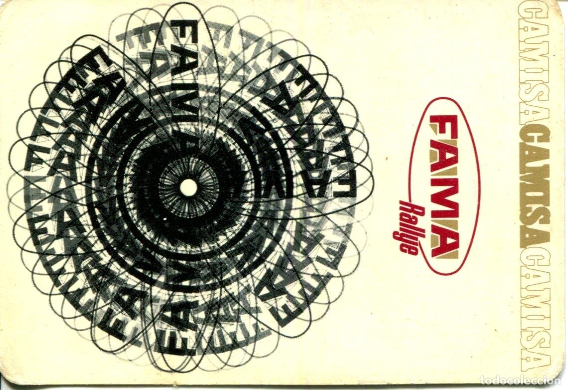 Coleccionismo calendarios: CALENDARIO PUBLICITARIO. CONFECCIONES REUNIDAS. CAMISA FAMA. RALLYE. A&Ntilde;O 1969