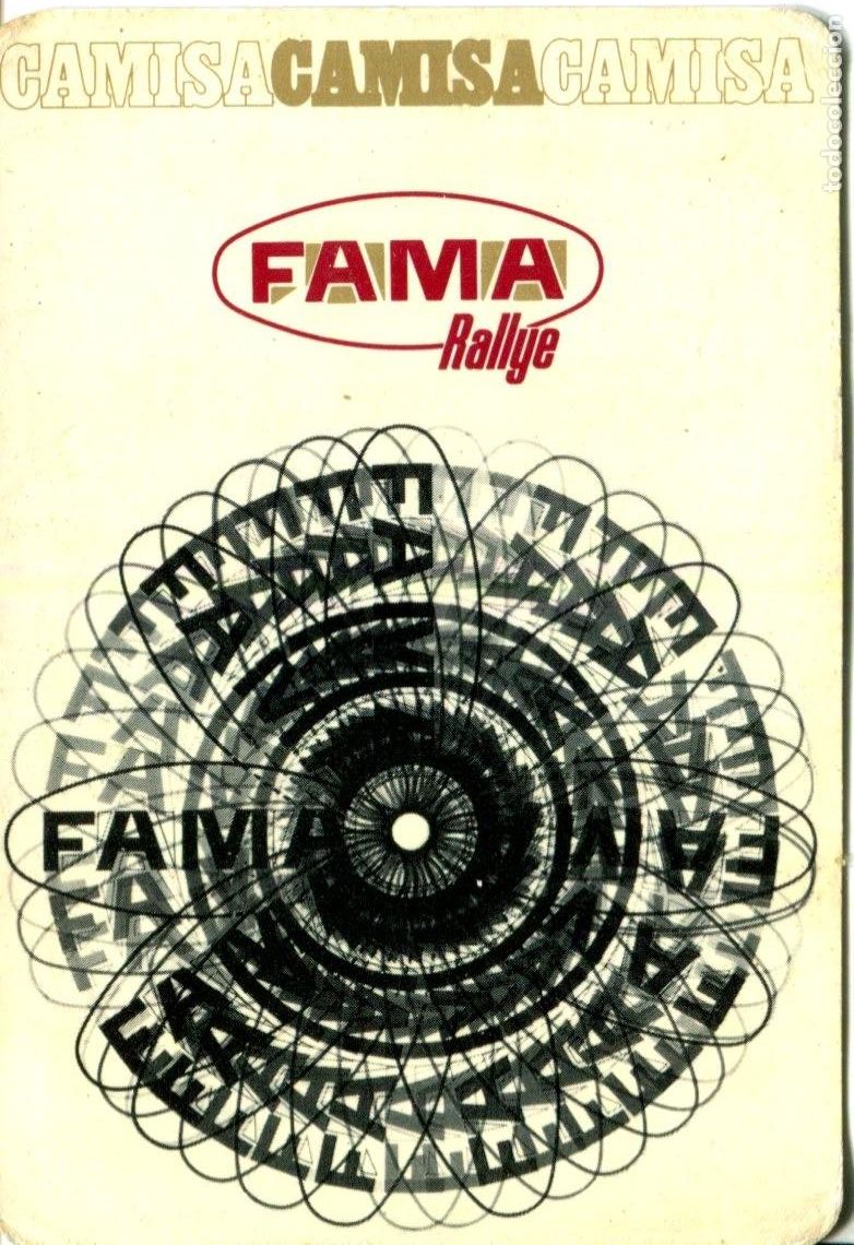 Coleccionismo calendarios: CALENDARIO PUBLICITARIO. CONFECCIONES REUNIDAS. CAMISA FAMA. RALLYE. A&Ntilde;O 1969