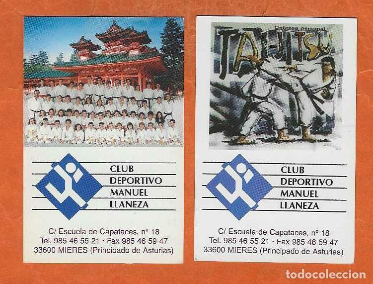 Coleccionismo calendarios: 2 CALENDARIOS DE BOLSILLO A&Ntilde;OS 2003 -2004 CLUB DEPORTIVO - MIERES (ASTURIAS) - VER FOTO REVERSOS