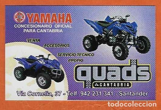 Coleccionismo calendarios: CALENDARIO DE BOLSILLO A&Ntilde;O 2007 QUADS CANTABRIA - YAMAHA - SANTANDER - VER FOTO REVERSO