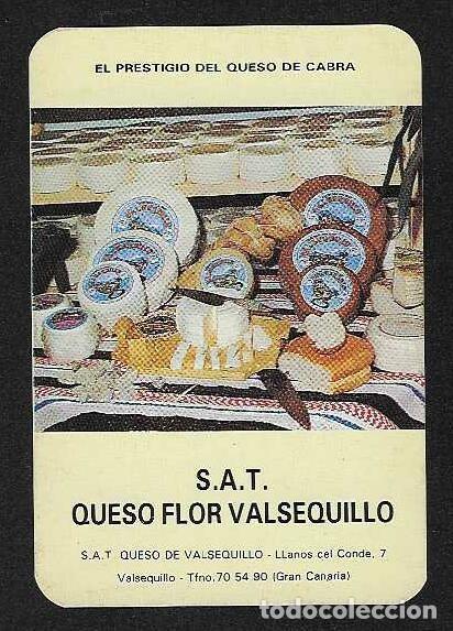 Coleccionismo calendarios: CALENDARIO BOLSILLO A&Ntilde;O 1991 ALIMENTACI&Oacute;N - QUESO FLOR VALSEQUILLO - GRAN CANARIA - VER FOTO REVERSO