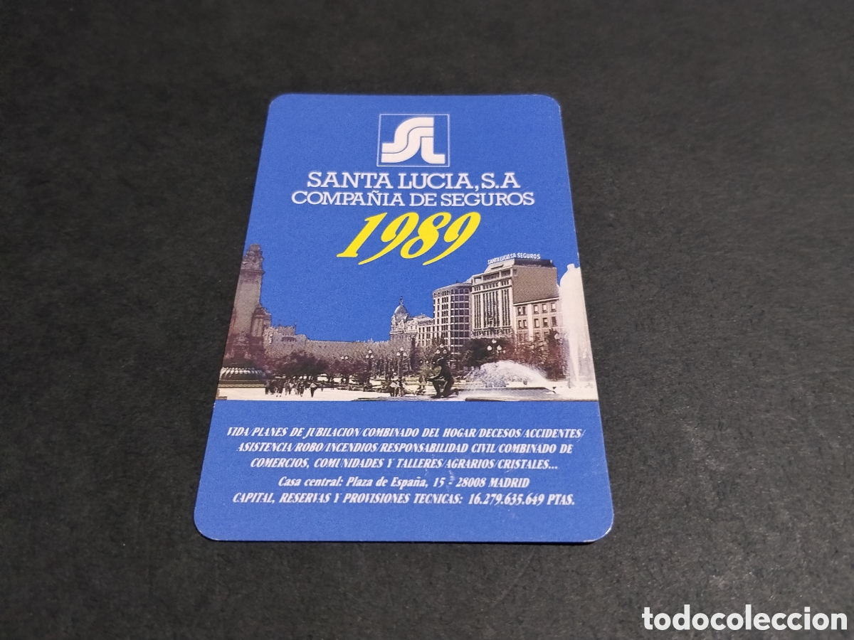 Sammeln von Kalendern: Calendario Fournier Santa Luc&iacute;a 1989