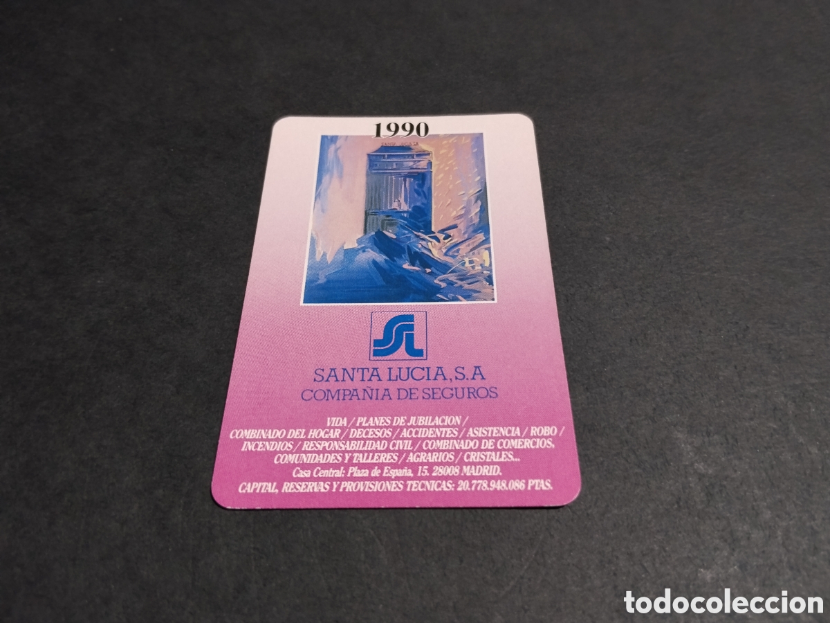 Sammeln von Kalendern: Calendario Fournier Santa Luc&iacute;a 1990