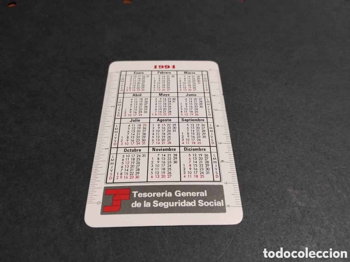 Coleccionismo calendarios: Calendario Fournier tesorer&iacute;a general de la seguridad social 1994