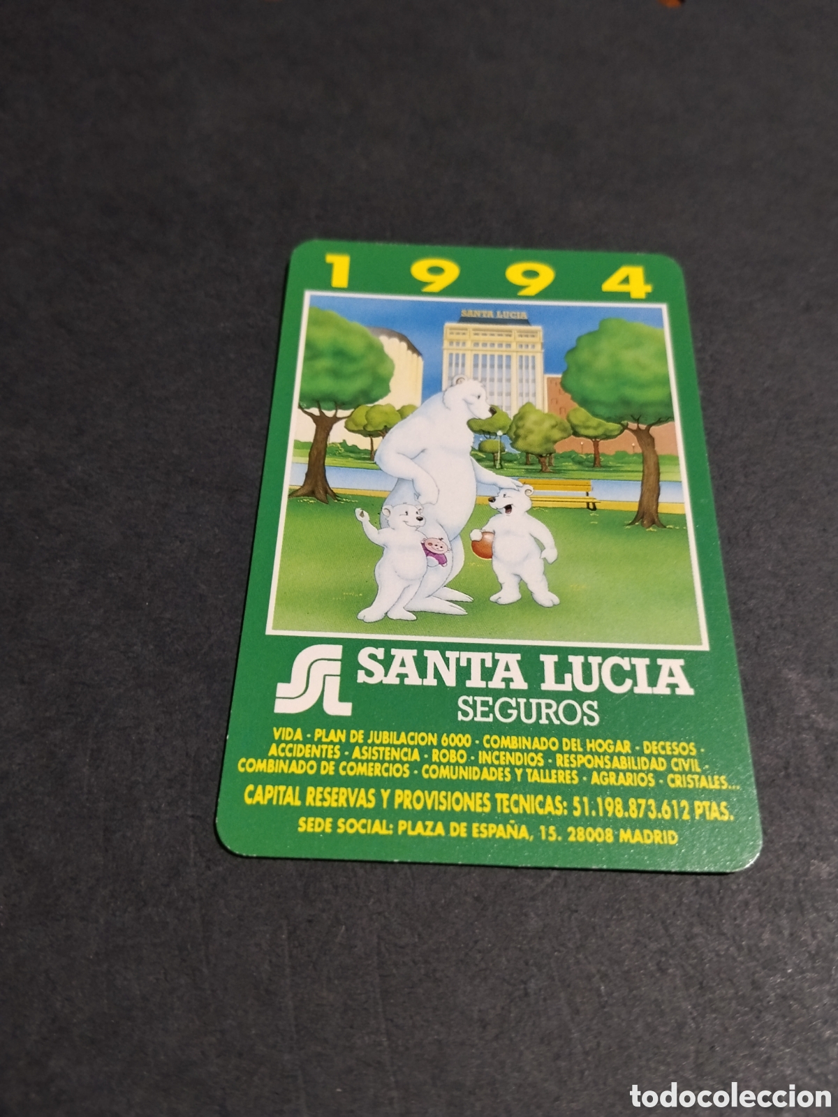 Coleccionismo calendarios: Calendario Fournier Santa Luc&iacute;a 1994