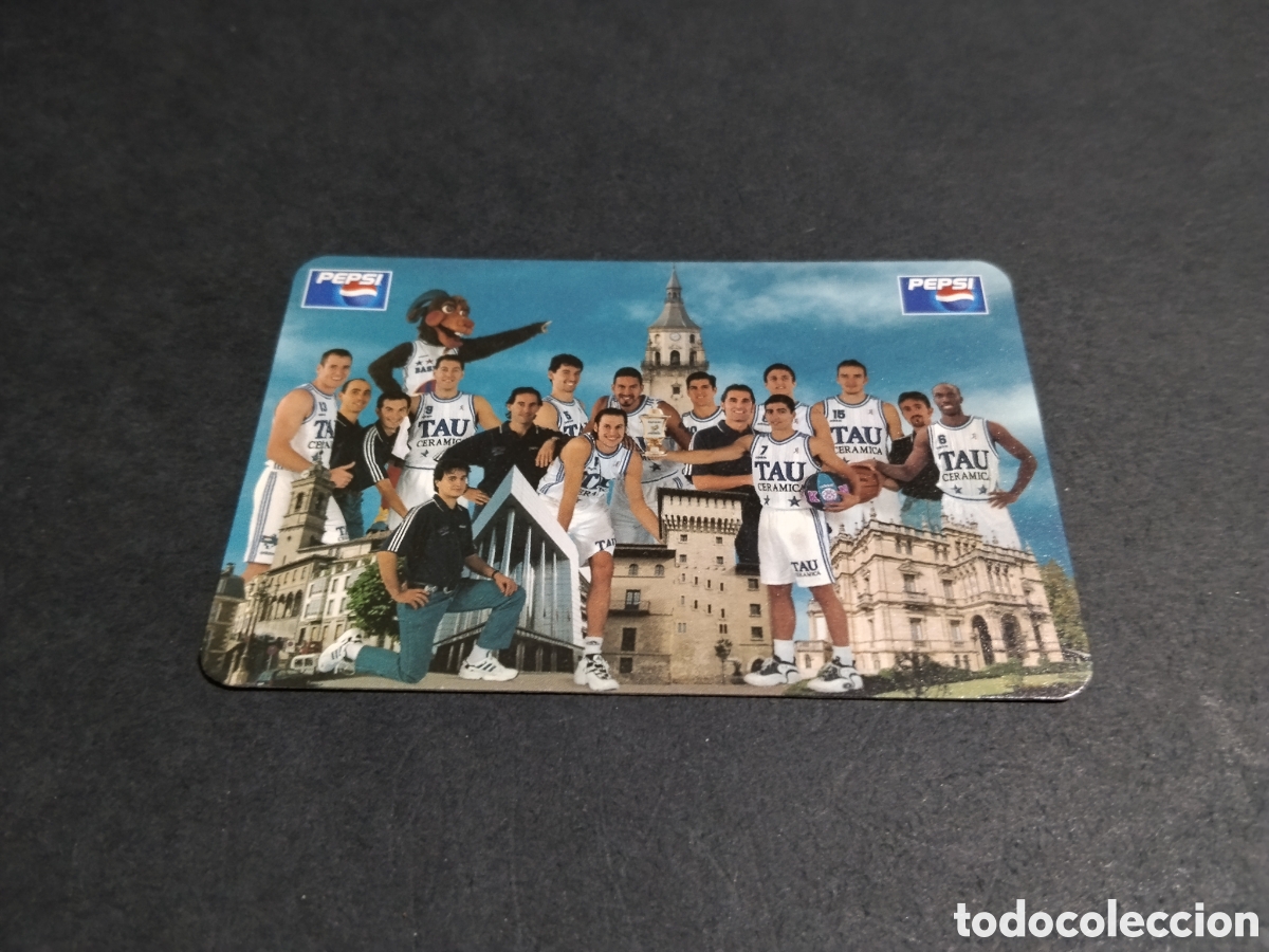 Coleccionismo calendarios: Calendario Fournier PEPSI Tau Vitoria baloncesto 1998