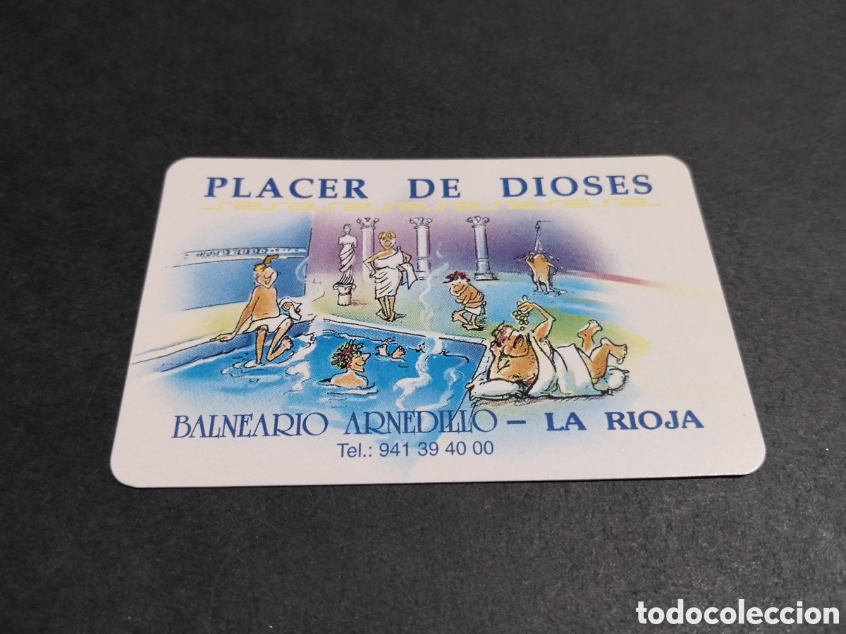Coleccionismo calendarios: Calendario Fournier placer de Dioses balneario arnedillo, La Rioja 1999