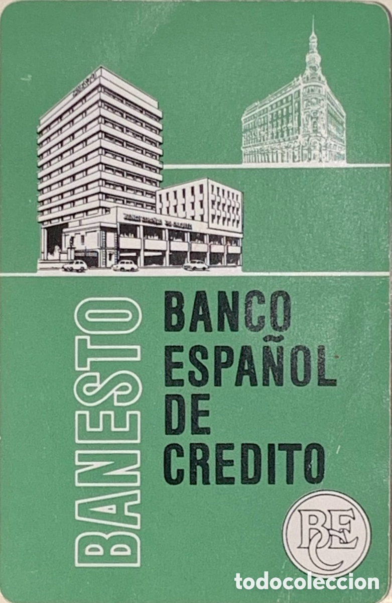 Coleccionismo calendarios: Calendario de bolsillo. BANESTO. Fournier. 1975.