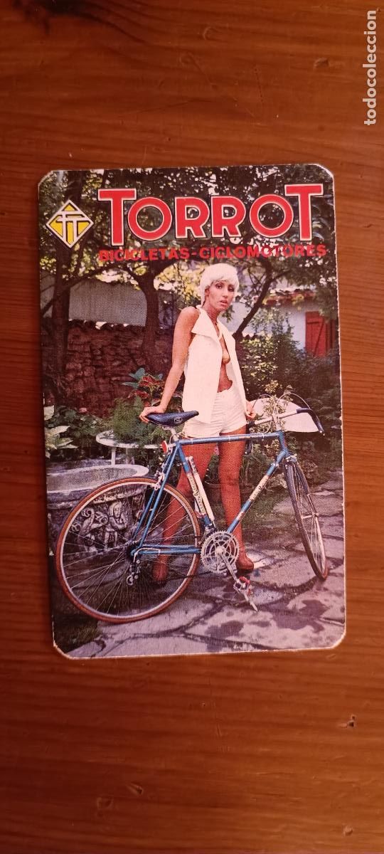 Coleccionismo calendarios: CALENDARIO CHICA TORROT - A&Ntilde;O 1976 - TRASERA RESTOS