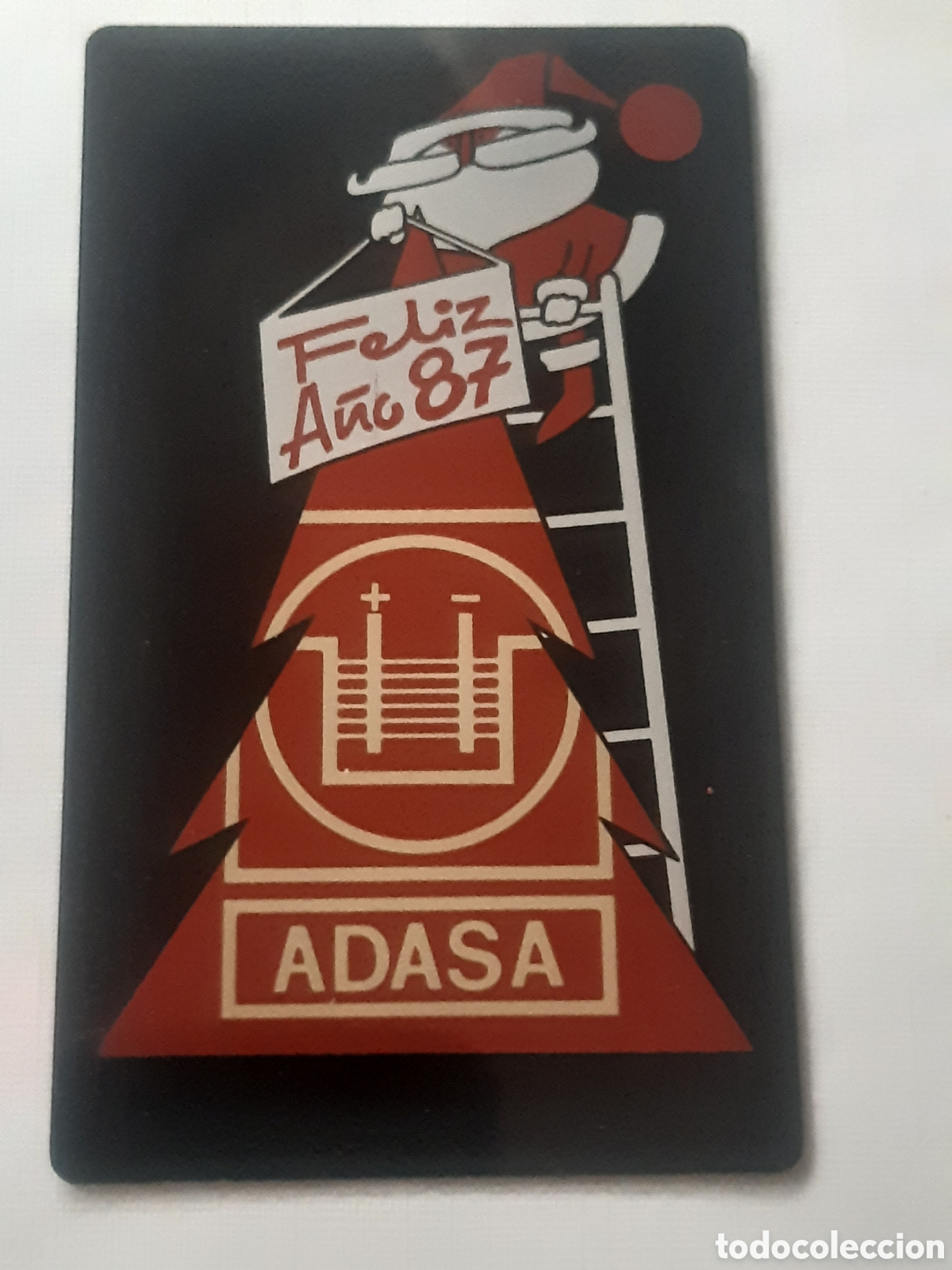 Coleccionismo calendarios: Calendario metalico Adasa 1987