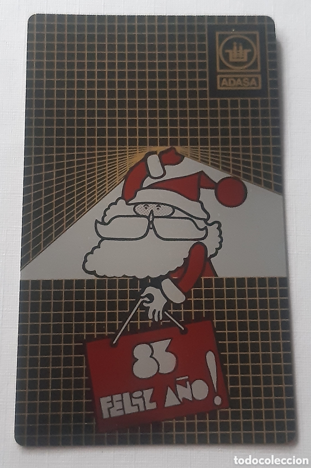 Coleccionismo calendarios: Calendario metalico 1985