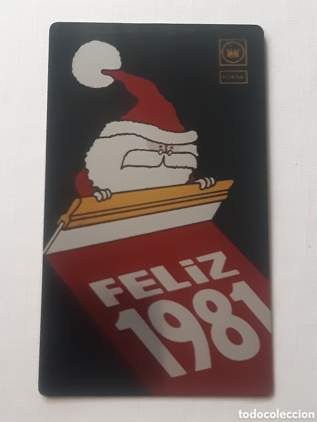 Coleccionismo calendarios: Calendario metalico Adasa 1981