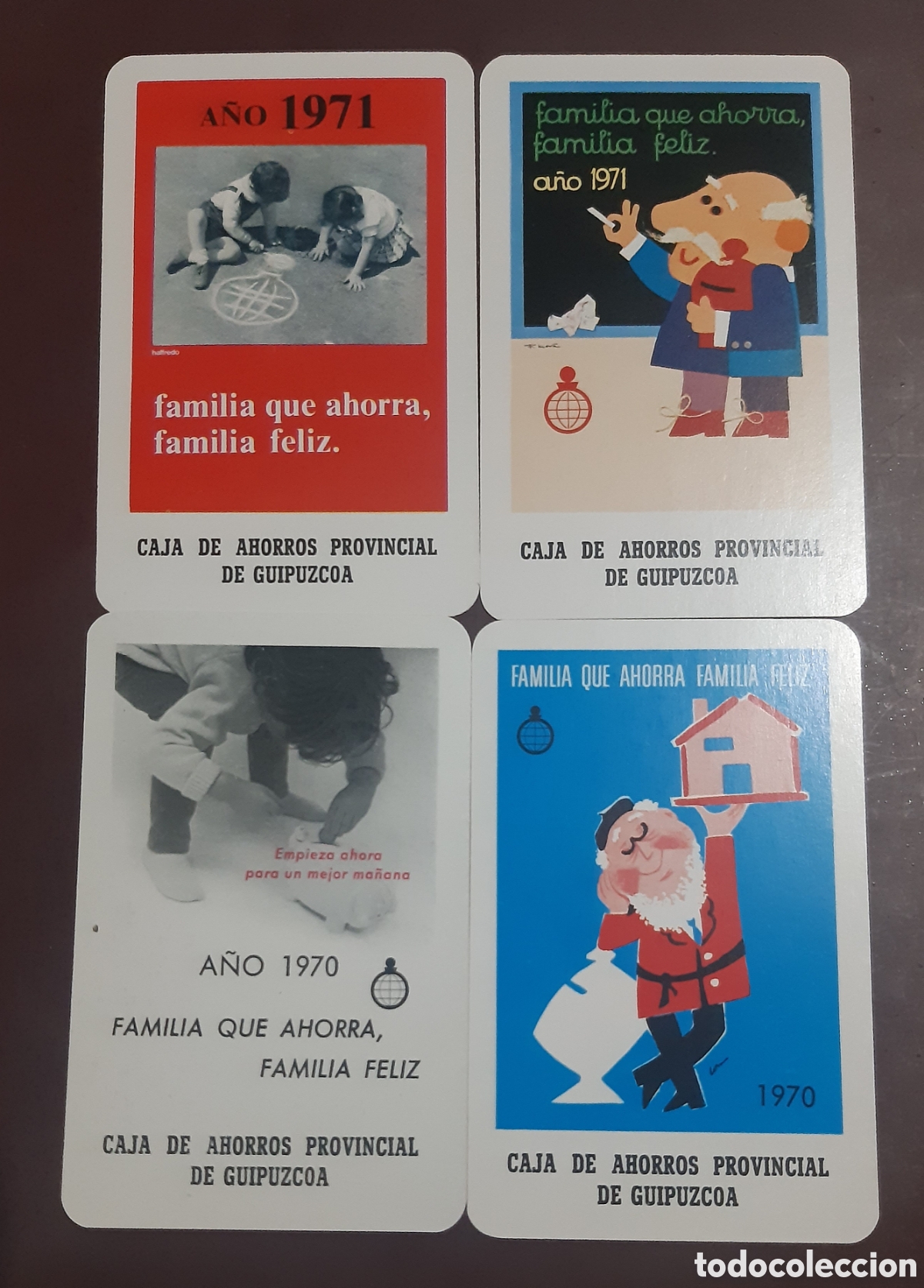 Coleccionismo calendarios: Calendarios fournier Caja Provincial de Guipuzcoa
