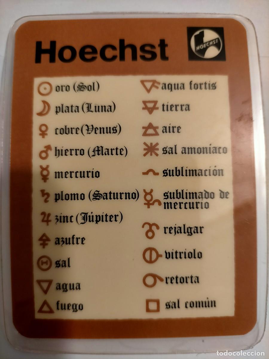 Coleccionismo calendarios: Calendario laboratorios Hoechst