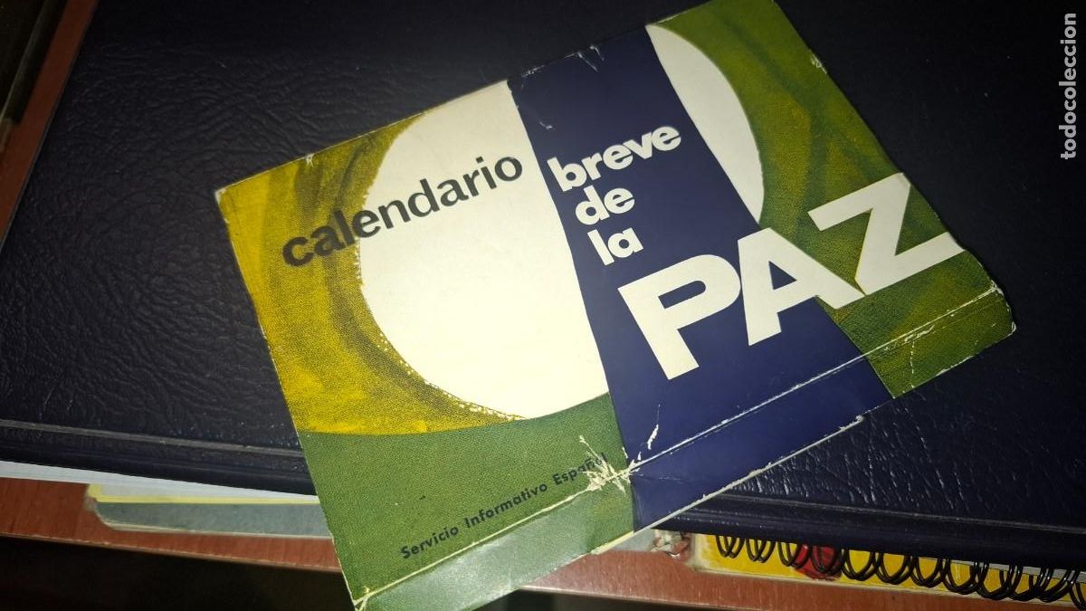 Coleccionismo calendarios: Calendario breve de la paz. 25 a&ntilde;os de paz. 1964