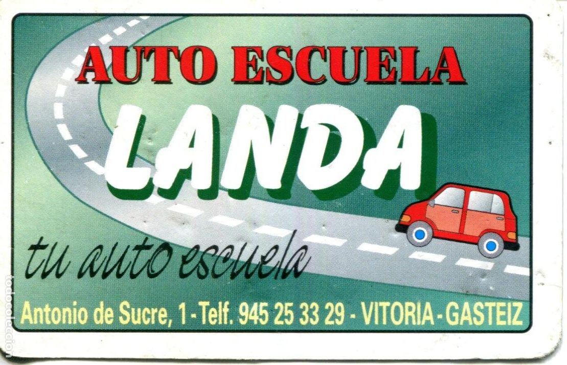 Collezionismo Calendari: CALENDARIO FOURNIER - 2000 - AUTO ESCUELA LANDA DE VITORIA COCHES
