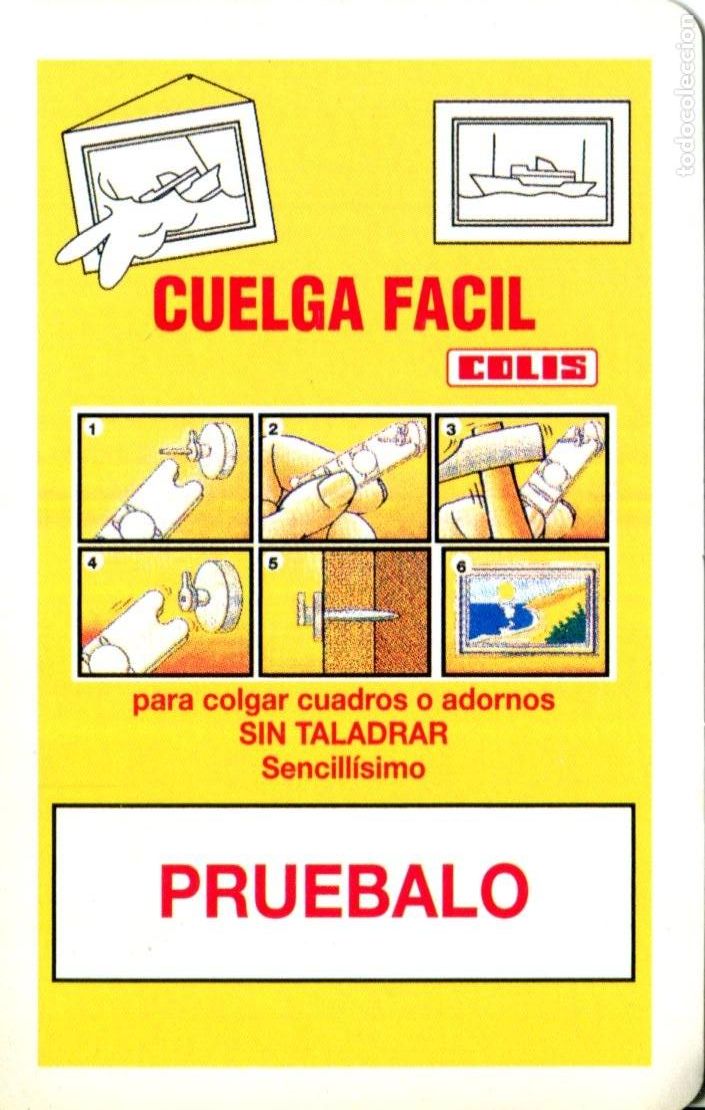 Coleccionismo calendarios: CALENDARIO FOURNIER COLIS CUELGA FACIL SIN TALADRO PRUEBALO A&Ntilde;O 2009