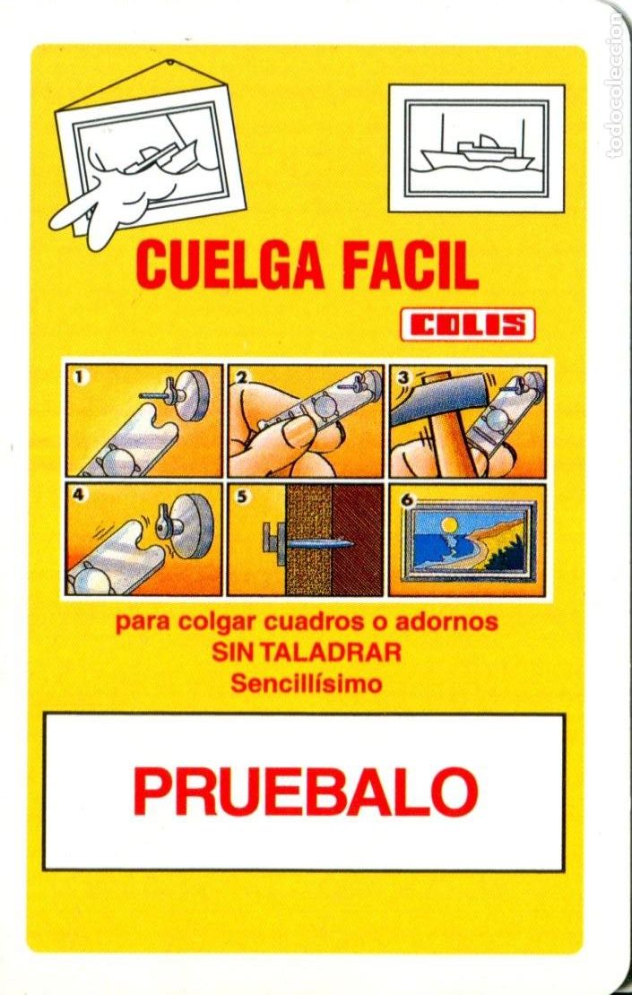 Coleccionismo calendarios: CALENDARIO FOURNIER COLIS CUELGA FACIL SIN TALADRO PRUEBALO A&Ntilde;O 2010