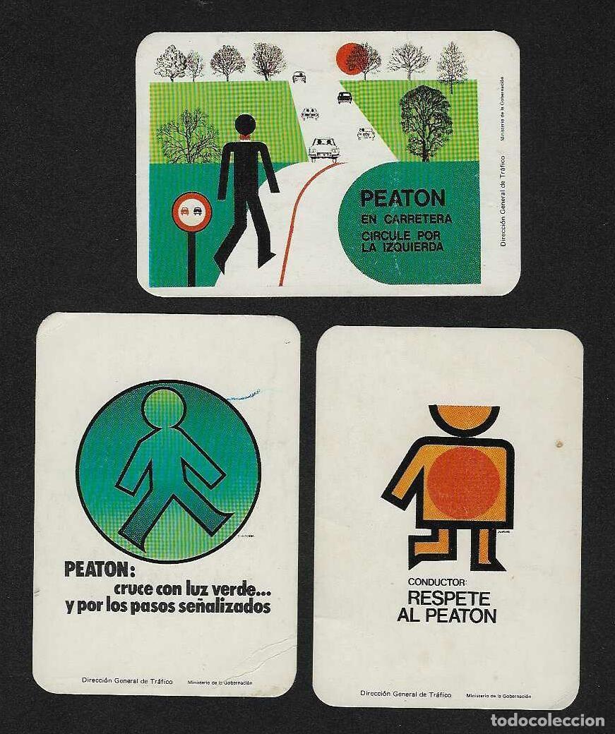 Coleccionismo calendarios: 3 CALENDARIOS DE BOLSILLO A&Ntilde;O 1977 DIRECCI&Oacute;N GENERAL DE TR&Aacute;FICO - VER FOTO REVERSOS