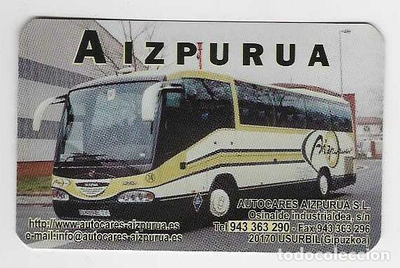 Coleccionismo calendarios: CALENDARIO DE BOLSILLO A&Ntilde;O 2002 AUTOBUSES - AIZPURUA - GIPUZKOA - VER FOTO REVERSO