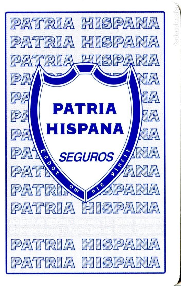 Coleccionismo calendarios: CALENDARIO FOURNIER - 1999 - SEGUROS PATRIA HISPANA