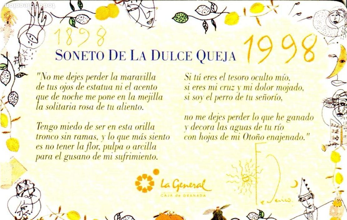 Coleccionismo calendarios: 1998 - CALENDARIO H. FOURNIER - LA GENERAL CAJA DE GRANADA