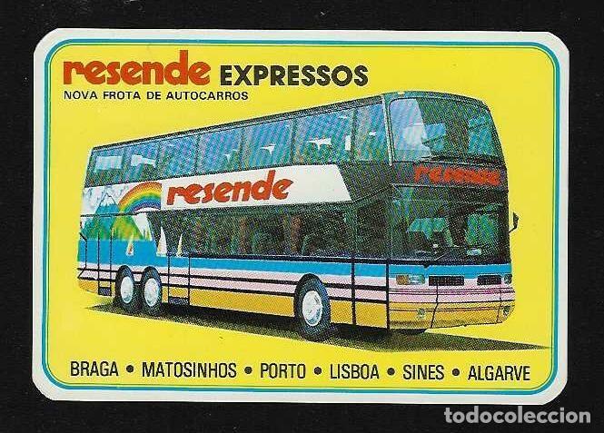 Coleccionismo calendarios: CALENDARIO DE BOLSILLO DE PORTUGAL A&Ntilde;O 1987 AUTOBUSES - RESENDE EXPRESSOS - VER FOTO REVERSO