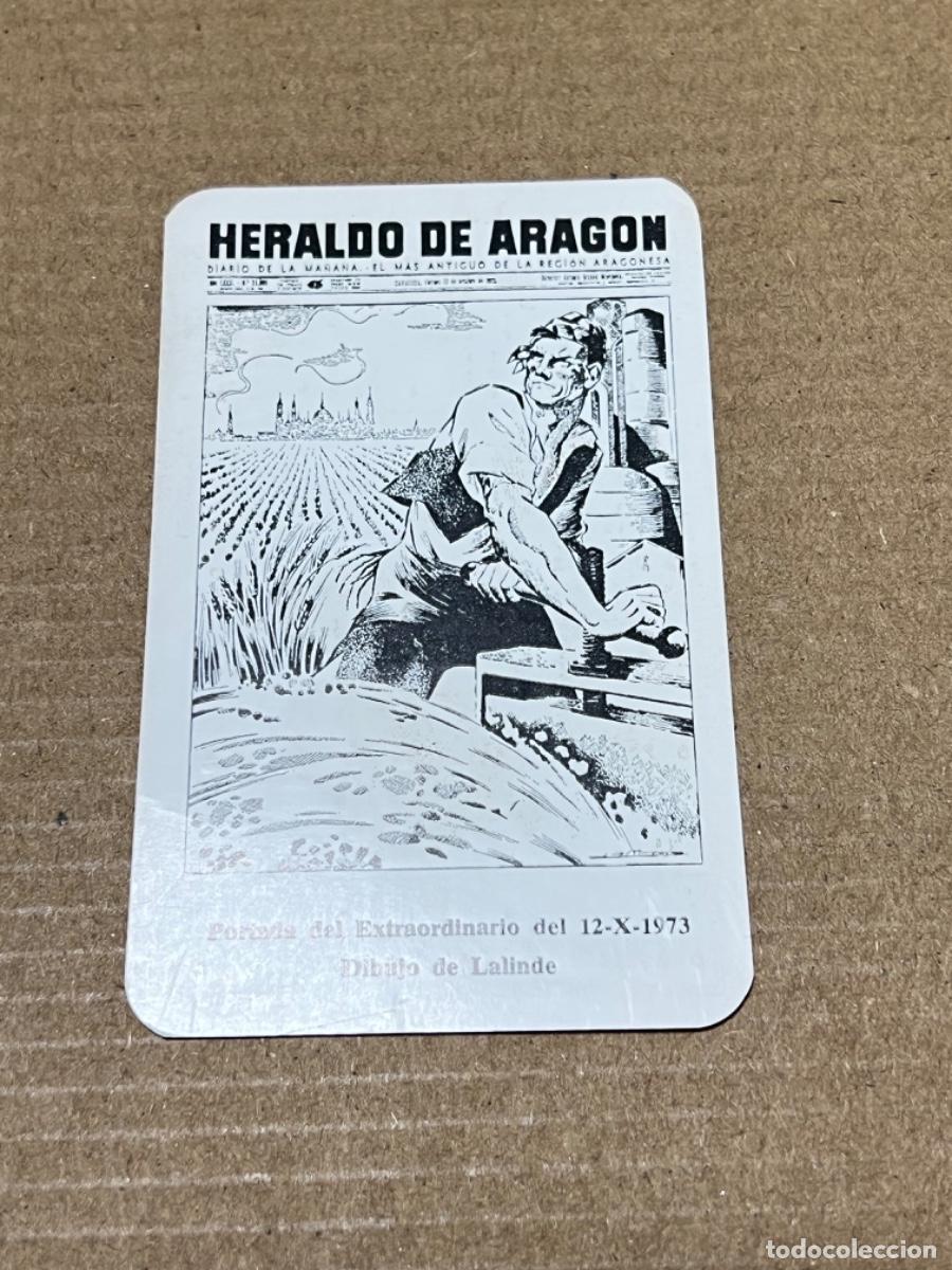 Coleccionismo calendarios: Calendario de bolsillo HERALDO DE ARAGON no FOURNIER 1974