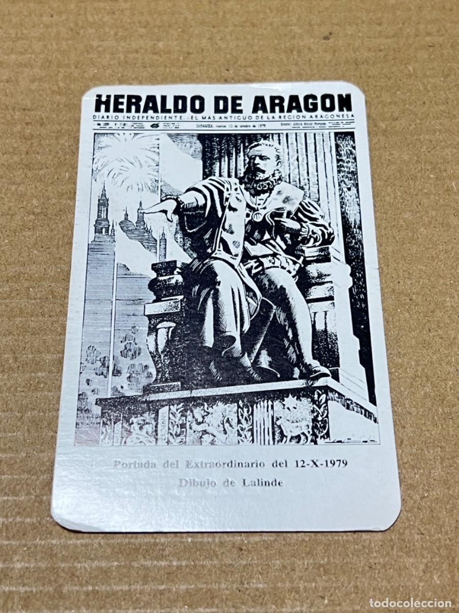 Coleccionismo calendarios: Calendario de bolsillo HERALDO DE ARAGON no FOURNIER 1980