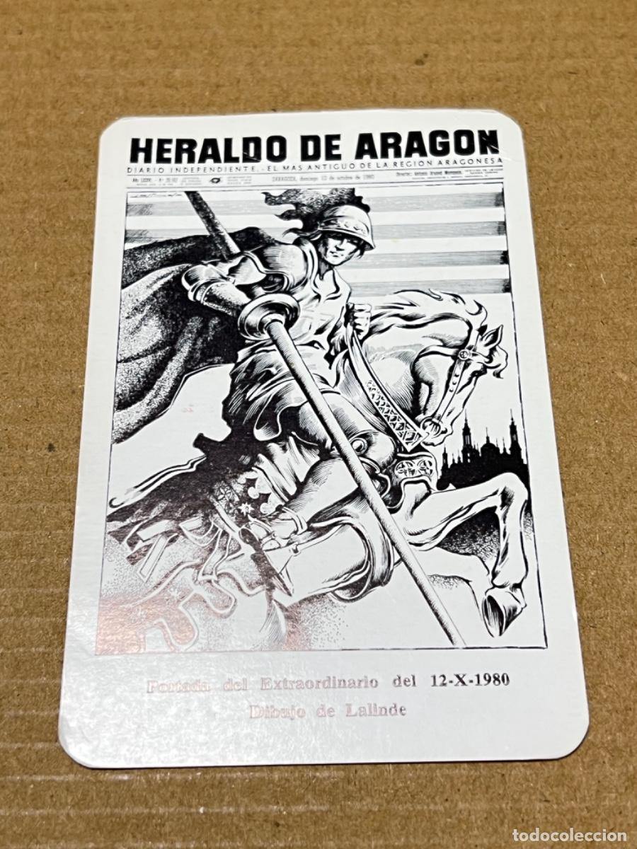 Coleccionismo calendarios: Calendario de bolsillo HERALDO DE ARAGON no FOURNIER 1981
