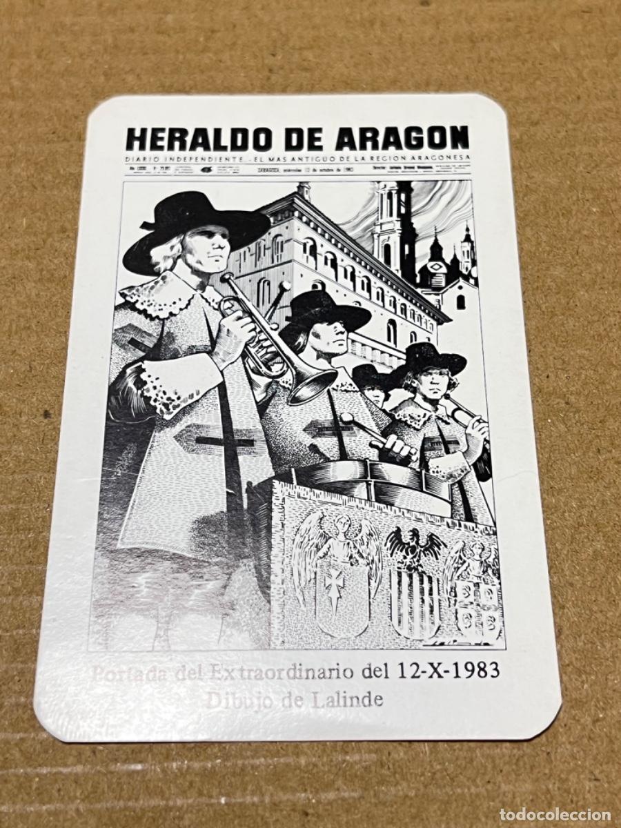 Coleccionismo calendarios: Calendario de bolsillo HERALDO DE ARAGON no FOURNIER 1984