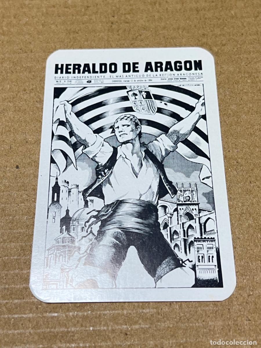 Coleccionismo calendarios: Calendario de bolsillo HERALDO DE ARAGON no FOURNIER 1985