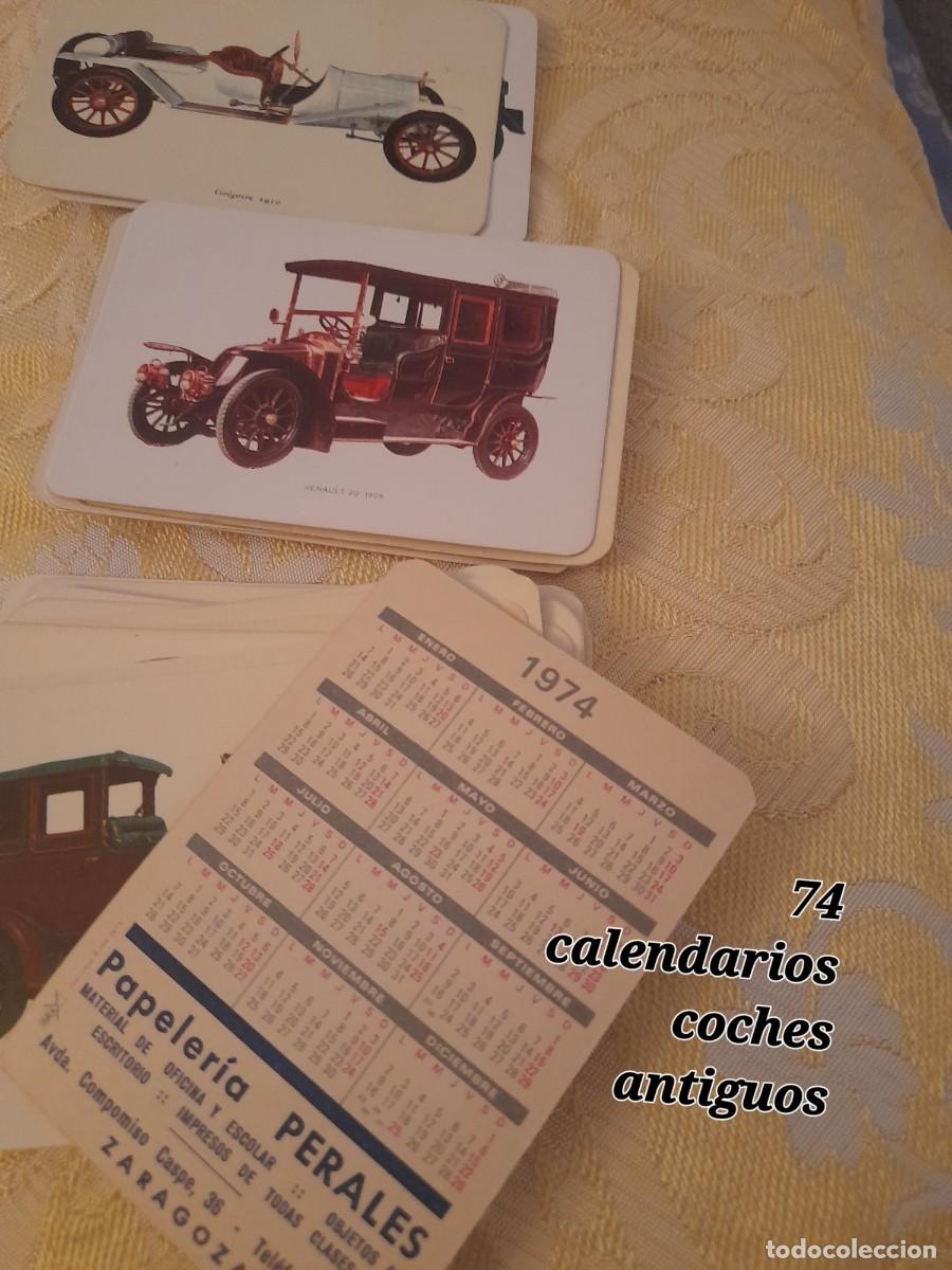 Coleccionismo calendarios: Calendarios bolsillo coches antiguos